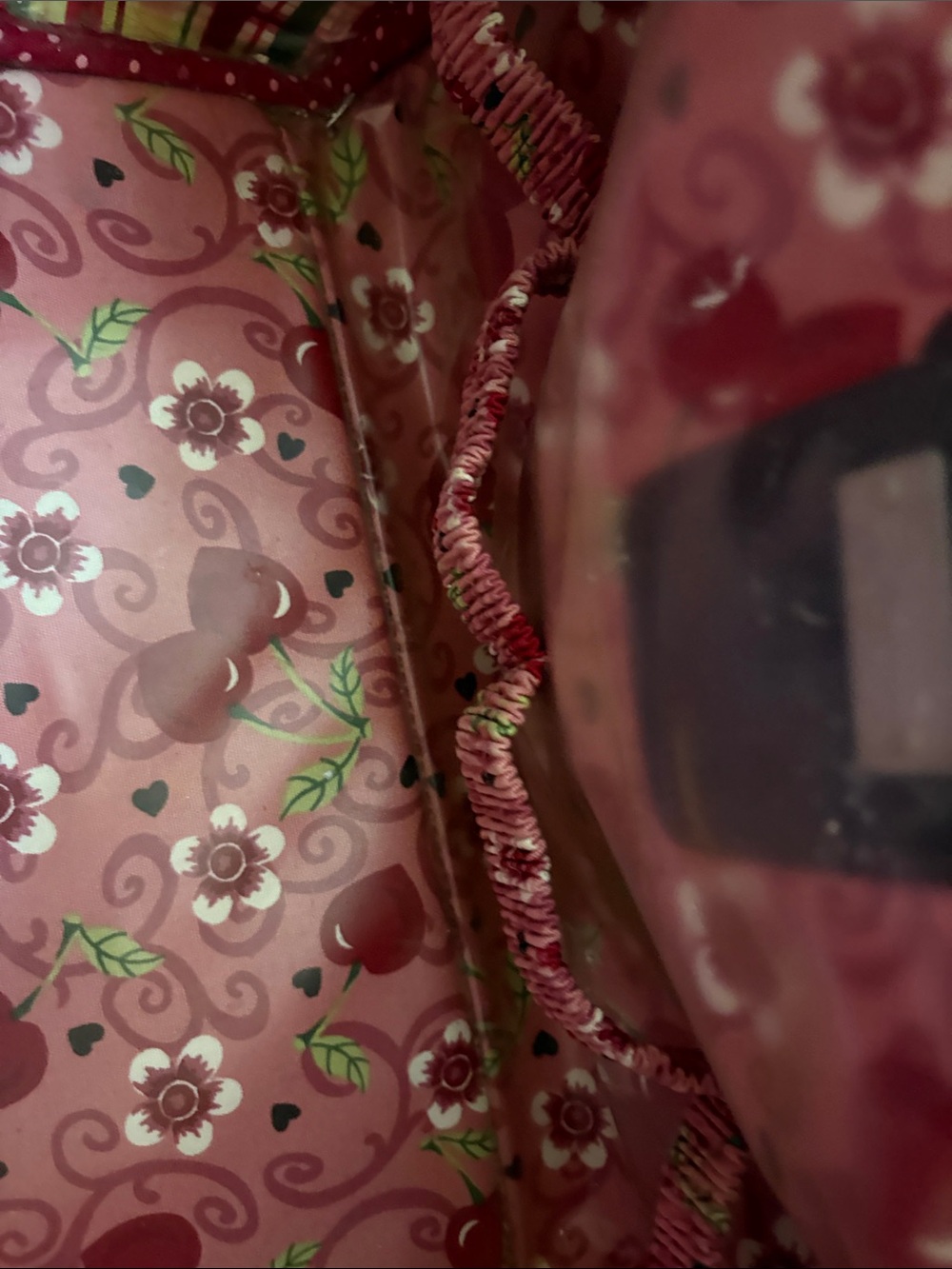 Brighton Pink and Brown Heart Travel Weekender Satchel - Picture 12 of 16